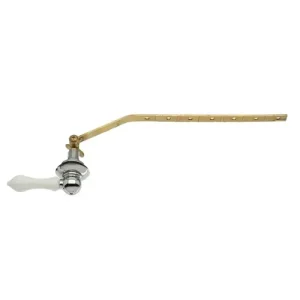 Danco Universal Decorative Toilet Handle in Chrome with White Handle