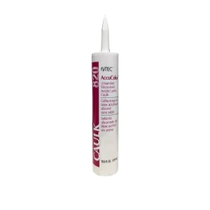 TEC AccuColor TA-820 Unsanded Siliconized Acrylic Latex Caulk 10.5 fl. oz | Antique White