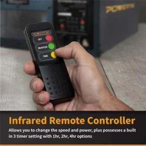 POWERTEC Remote Controlled 3-Speed Air Filtration System - view 2