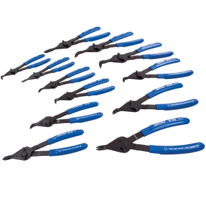 12 Piece Convertible Snap Ring Plier Set – Convertible Internal/External – Fixed Tip
