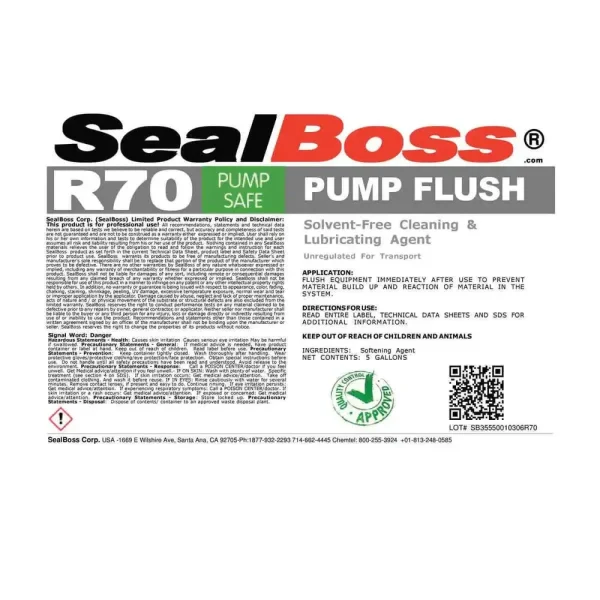 Seal Boss R70 Pump Flush