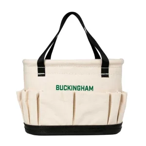 Buckingham Canvas Oval Tool Bucket – 10.5” x 7”