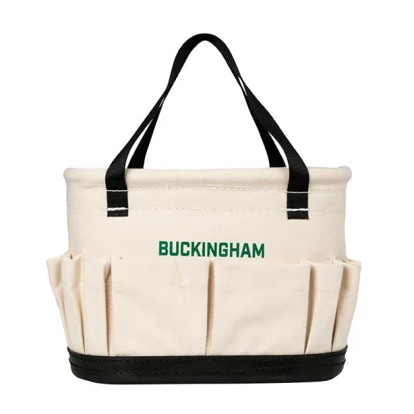 Buckingham Canvas Oval Tool Bucket – 10.5” x 7”