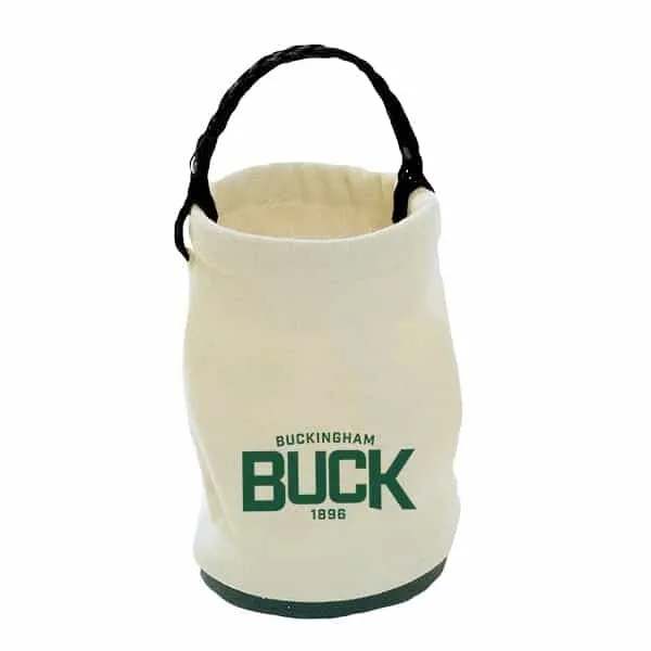 Buckingham Mini Canvas Tool Bucket with Pockets – 7” x 5”