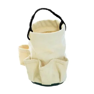 Buckingham Mini Canvas Tool Bucket with Pockets – 7” x 5” - view 2