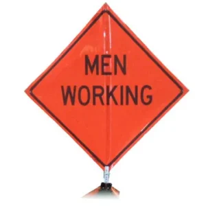 “MEN WORKING” 3M Diamond Grade 48″ Roll-Up Sign