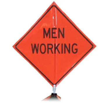 “MEN WORKING” 3M Diamond Grade 48″ Roll-Up Sign