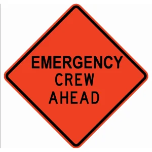 EMERGENCY CREW AHEAD 36×36 Pin