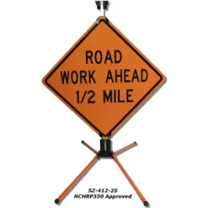 SafeZone Series Dual Spring Stand For Rigid Signs - view 3