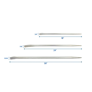 3 Piece Pinch Bar Set - view 2