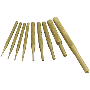 9 Piece Brass Pilot Punch Set