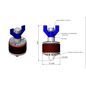 Kwikie Plug Wing Nut - view 3