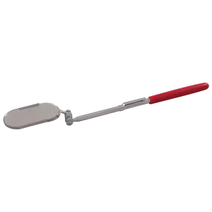 Inspection Mirror, Pocket Oval with Clip, 1″ x 2″