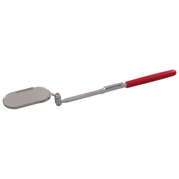 Inspection Mirror, Pocket Oval with Clip, 1″ x 2″