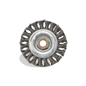 Pearl Abrasive 4″ Tempered Wire Knot Wheel