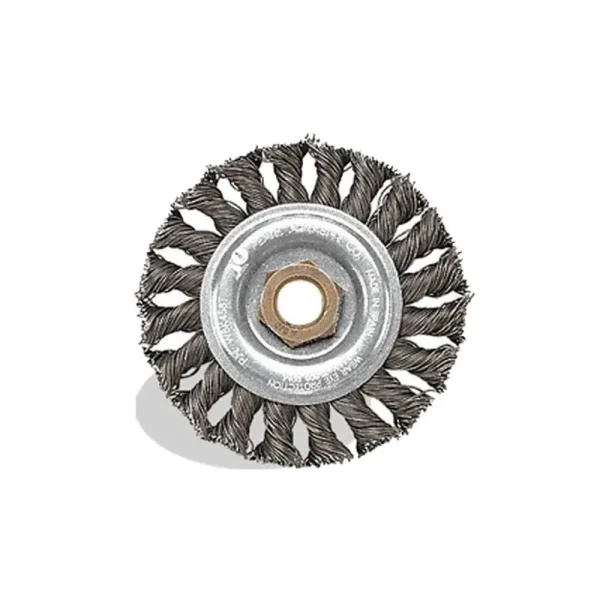 Pearl Abrasive 4″ Tempered Wire Knot Wheel