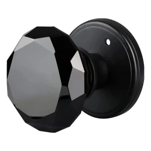 Balin Designs Crystal Door Knob | Passage / Single / Black - view 3