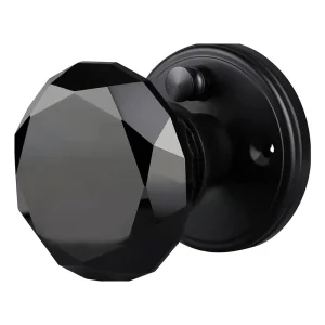 Balin Designs Crystal Door Knob | Passage / Single / Black - view 4