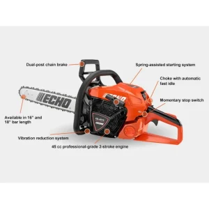ECHO CS-4510 16″ Rear-Handle Chainsaw - view 2