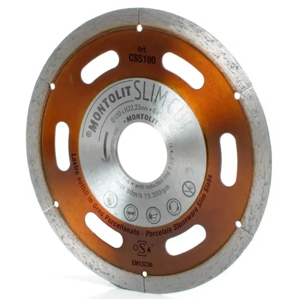 Montolit Slim Cut 4″ Diamond Blade for Thin Panel Tile
