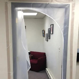 Zip-Up Fire Retardant Containment Zipper Door