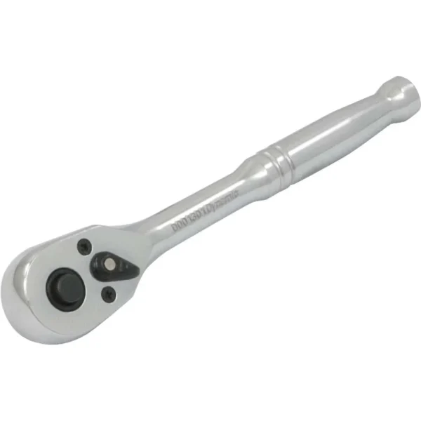 1/4″ Drive 45 Tooth Quick Release Ratchet, Chrome Finish, 5″ Long