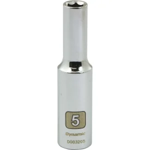 1/4″ Drive 6 Point Metric Deep Length Chrome Sockets