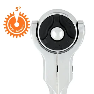 3/8″ Drive 72 Tooth Swivel Head Quick Release Ratchet With Comfort Grip Handle - view 2