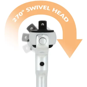 3/8″ Drive 72 Tooth Swivel Head Quick Release Ratchet With Comfort Grip Handle - view 3