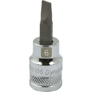 3/8″ Drive Slotted Head Standard Length Chrome Bit Sockets