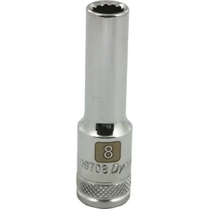 3/8″ Drive 12 Point Metric, Deep Length, Chrome Sockets