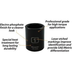 1/2″ Drive 6 Point SAE, Standard Length, Impact Sockets - view 2