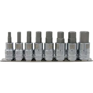1/2″ Drive 8 Piece Standard SAE, Hex Socket Set, 1/4″ – 3/4″ - view 3
