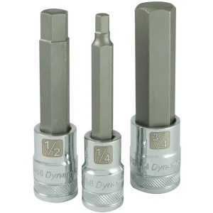 1/2″ Drive 8 Piece Long SAE, Hex Socket Set, 1/4″ – 3/4″ - view 3
