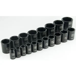 1/2″ Drive 19 Pieces 6 Point Standard SAE Impact Socket Set - view 4