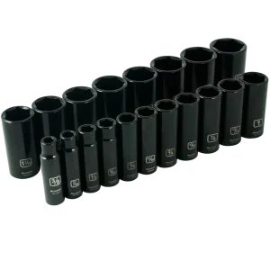 1/2″ Drive 19 Pieces 6 Point Deep SAE Impact Socket Set - view 3