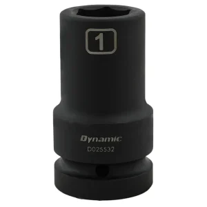 1″ Drive 6 Point SAE, Deep Length, Impact Sockets