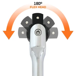 1″ Drive Chrome Flex Handle, 26″ Long - view 4