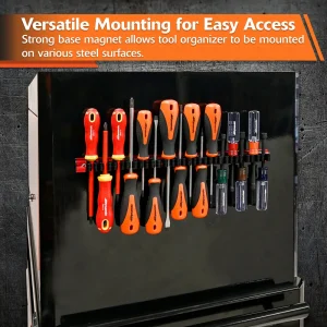 Aluminum Magnetic Screwdriver and Small Tool Organizer - view 3