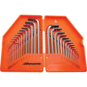 30 Piece SAE & Metric Hex Key Set, .028″ – 3/8″ & .7mm – 10mm