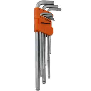 9 Piece Metric Extra Long High-Torque Hex Key Set, 1.5mm – 10mm