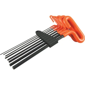 8 Piece T-Handle, SAE Hex Key Set, 9″ Blade, 5/64″ – 3/8″