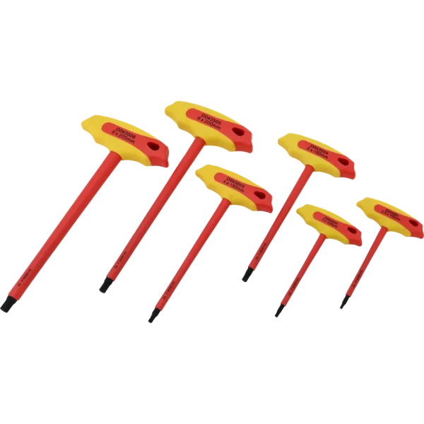 6 Piece Metric Insulated T-Handle Hex Key Set