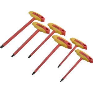 6 Piece SAE Insulated T-Handle Hex Key Set