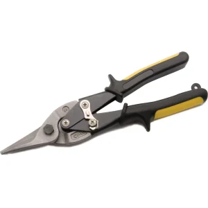 10″ Aviation Snips, Cuts Straight, Yellow Handle