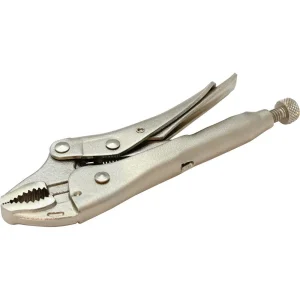 Locking Pliers With Curved Jaws and Wire Cutter - view 2
