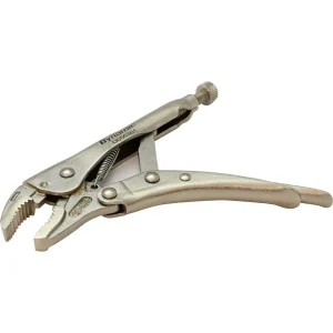 Locking Pliers With Curved Jaws and Wire Cutter - view 3