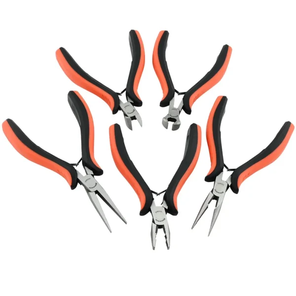 5 Piece Miniature Pliers – Comfort Handles