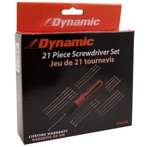 21 Piece Screwdriver Set With Removable Bits And Comfort Grip Handle - view 2