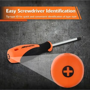8 Piece Slotted and Phillips® Screwdriver Set With Comfort Grip Handles - view 3